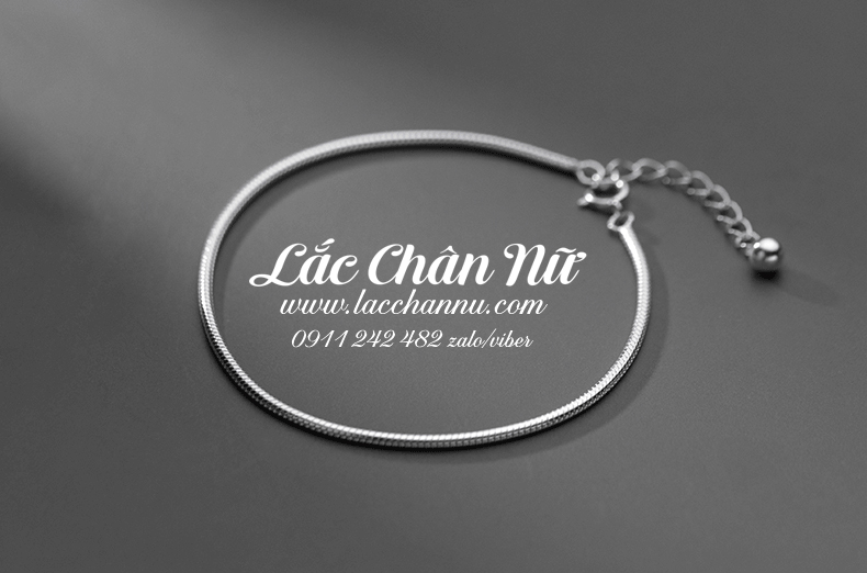 Lắc chân bạc nữ đơn giản đẹp LCBN220